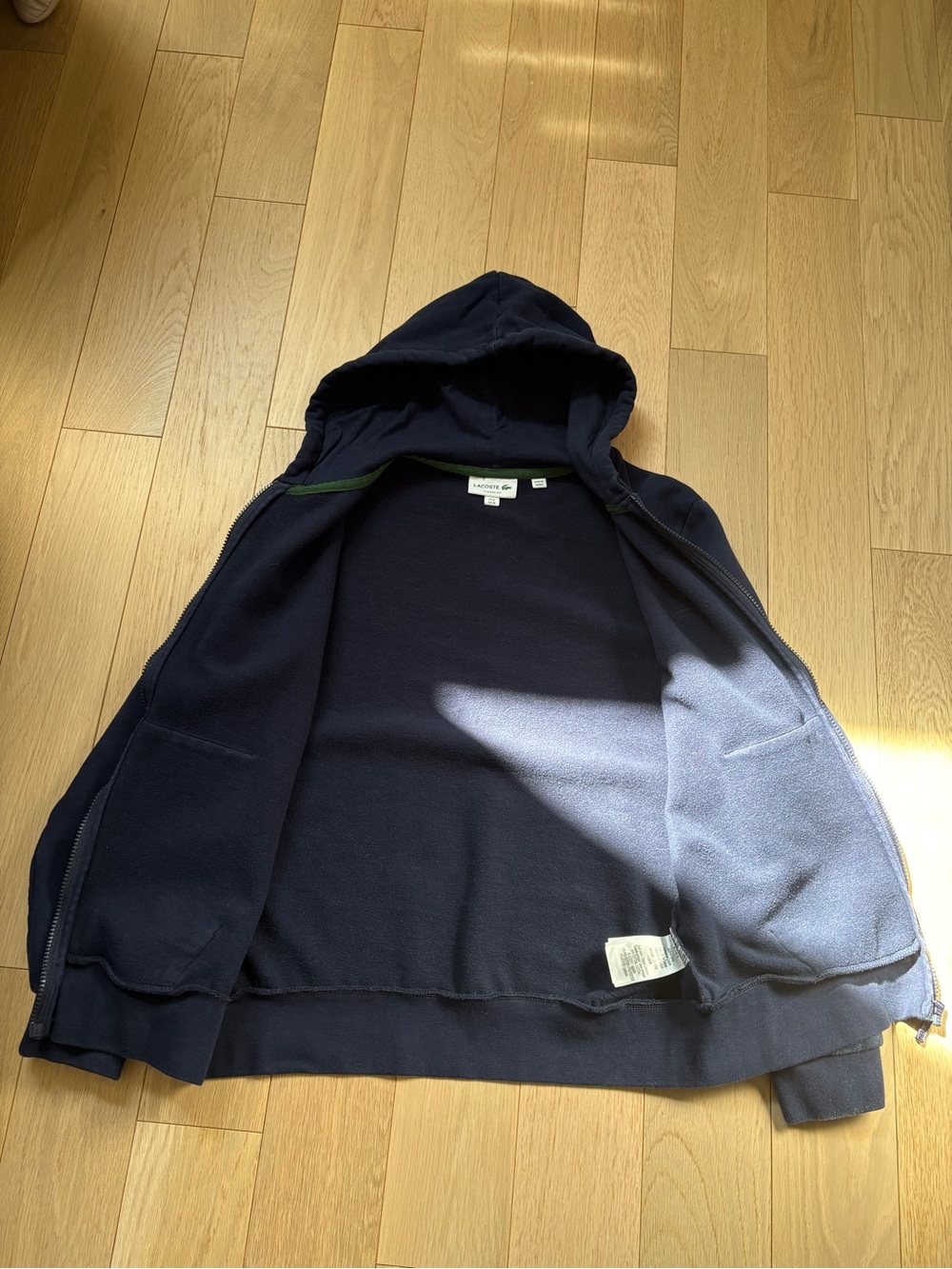 Lacoste Men’s Zip-Up Hoodie with Logo - Picture 3 of 7